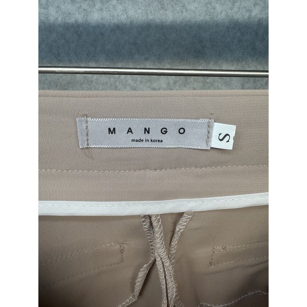 Mango Womens Dress Pants Size Small with Flare Leg 25" Inseam Light Brown - Picture 9 of 11